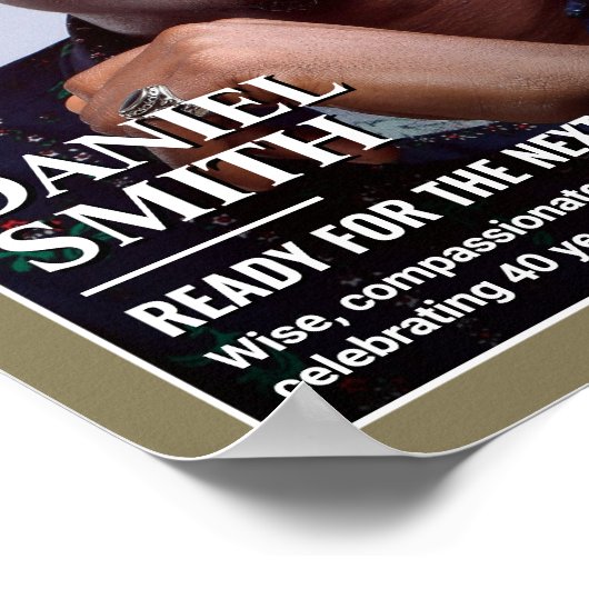 Aangepaste Verjaardag Magazine Hoesje, Verjaardag  Poster (Hoek)