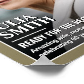 Aangepaste Verjaardag Magazine Hoesje, Vrouw Portr Poster (Hoek)