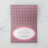 Aangepaste verjaardag met kant en foto kaart (Binnen)