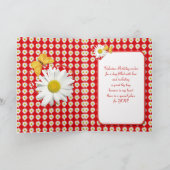 Aangepaste verjaardag op Valentijnsdag Daisy Card Feestdagen Kaart (Binnen)