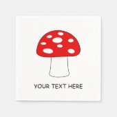 Aangepaste Verjaardag partij servetten met rode pa (Voorkant)