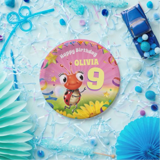 Aangepaste Verjaardag Party bord meisje 9 jaar oud (Feest)