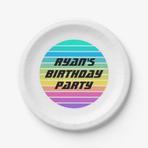 Aangepaste Verjaardag Party Paper Bord – Sci-Fi Ra