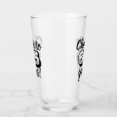 Aangepaste Verjaardag Proost op Jaren Bier/Drink Glas (Links)