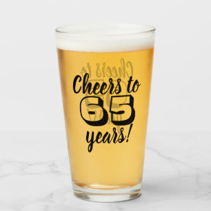 Aangepaste Verjaardag Proost op Jaren Bier/Drink Glas