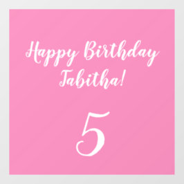 Aangepaste verjaardag raamsticker