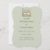 Aangepaste Verjaardag Schattigee Sparrow Family Bi Kaart (Achterkant)