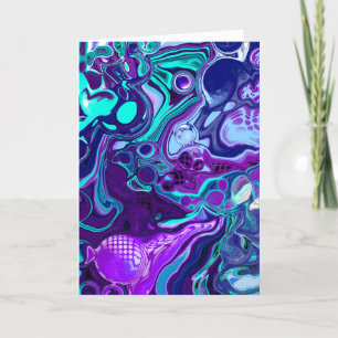 Aangepaste verjaardag   Schitterend kunstwerk Kaart
