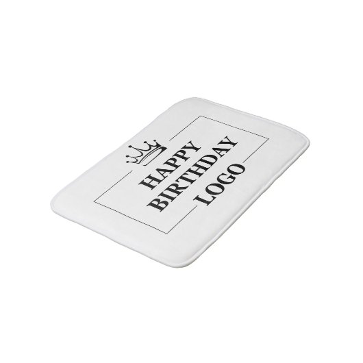 Aangepaste Verjaardag Sjabloon Personaliseer Gift  Badmat (Gekanteld)