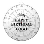Aangepaste Verjaardag Sjabloon Personaliseer Gift  Dartbord (Voorkant)