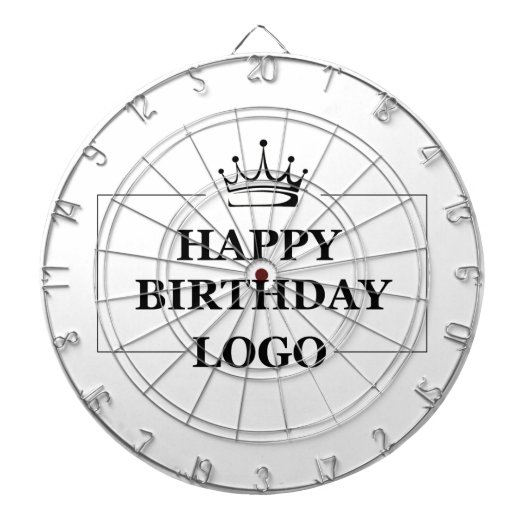 Aangepaste Verjaardag Sjabloon Personaliseer Gift  Dartbord (Voorkant)