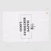 Aangepaste Verjaardag Sjabloon Personaliseer Gift  Golfhanddoek (Horizontaal)