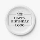 Aangepaste Verjaardag Sjabloon Personaliseer Gift Papieren Bordje (Voorkant)