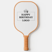 Aangepaste Verjaardag Sjabloon Personaliseer Gift  Pickleball Paddle (Voorkant)