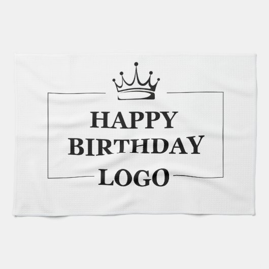 Aangepaste Verjaardag Sjabloon Personaliseer Gift  Theedoek (Horizontaal)