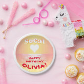 Aangepaste verjaardag SoCal Love Papieren Bordje (Feest)