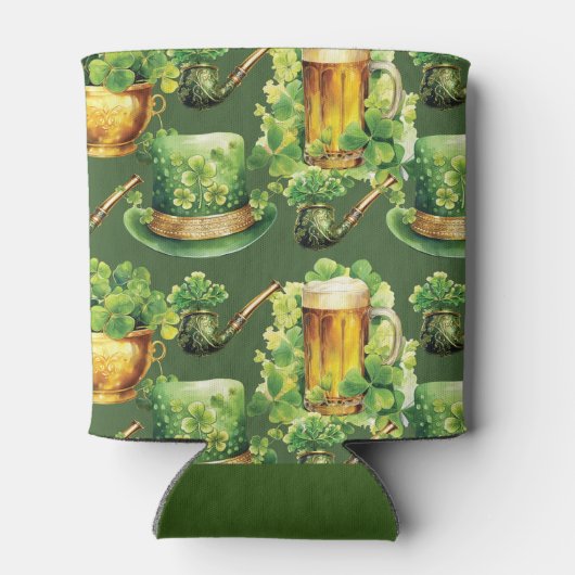 Aangepaste verjaardag St Patrick's Day Cheers Beer Blikjeskoeler (Achterkant)