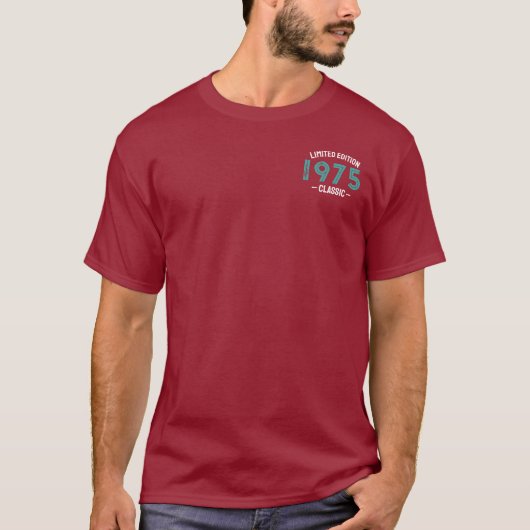 Aangepaste verjaardag t-shirt (Voorkant)