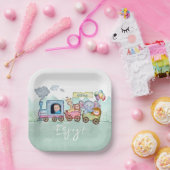 Aangepaste Verjaardag Teken Chugga Chugga Choo Cho Papieren Bordje (Feest)