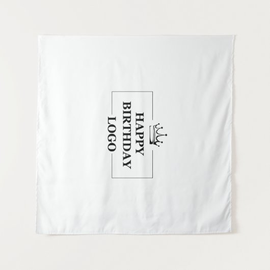 Aangepaste verjaardag template personaliseer gesch wandkleed (Voorkant (horizontaal))