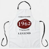 Aangepaste verjaardag toevoegen naam Jaar Born Par Schort (Voorkant)