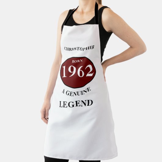 Aangepaste verjaardag toevoegen naam Jaar Born Par Schort (Insitu)