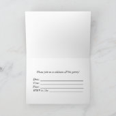 Aangepaste Verjaardag Uitnodiging w / Top Hat en S (Binnen)