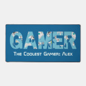 Aangepaste Verjaardag Vaderdag Gifts voor Gamers Bureaumat (Voorkant)