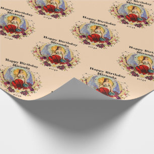 Aangepaste verjaardag van Virgo personaliseren Cadeaupapier