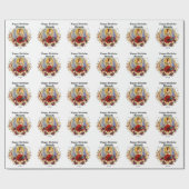 Aangepaste verjaardag van Virgo personaliseren Cadeaupapier (Vlak)