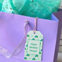 Aangepaste Verjaardag Waterverf Auto's Gift Label