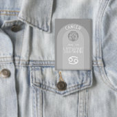 Aangepaste verjaardag Zodiac Cancer - Modern Desig Button (Insitu)