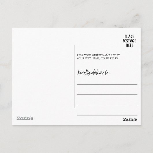 Aangepaste verjaardag Zodiac Ram - Modern ontwerp Briefkaart (Achterkant)