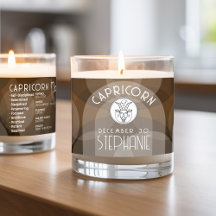 Aangepaste Verjaardag Zodiac Steenbok - Modern Des