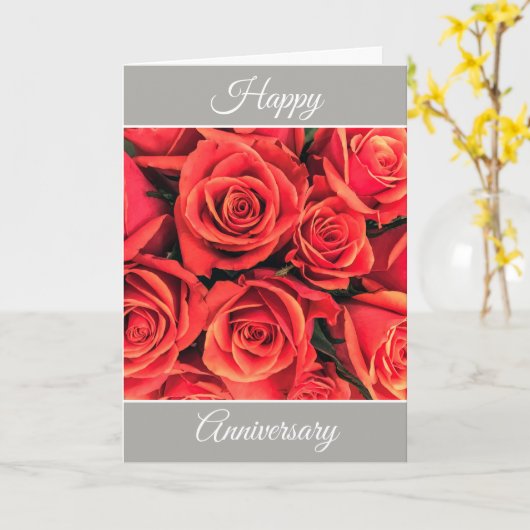 Aangepaste Verjaardags Rozen Kaart (Gele Bloem)