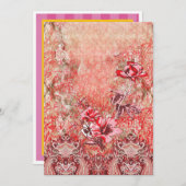 Aangepaste verjaardags-, trouw- en afstudeeruitnod aankondiging (Voorkant / Achterkant)