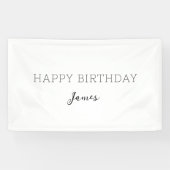 Aangepaste verjaardagsbanner Gepersonaliseerde ver Spandoek (Horizontaal)
