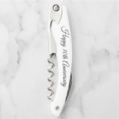 Aangepaste verjaardagscadeau persoonlijke flesopen kurkentrekker (Voorkant)