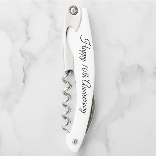 Aangepaste verjaardagscadeau persoonlijke flesopen kurkentrekker (Voorkant)