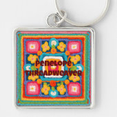 Aangepaste verjaardagscadeaus voor Crocheters Moed Sleutelhanger (Voorkant)