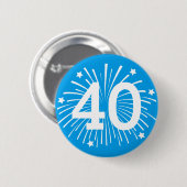 Aangepaste verjaardagsfeest badge speld knoop ronde button 5,7 cm (Voorkant /achterkant)
