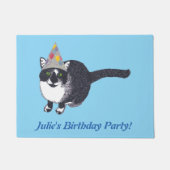 Aangepaste verjaardagsfeest deurmatten met leuk ka (Voorkant)