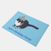 Aangepaste verjaardagsfeest deurmatten met leuk ka (Schuin)