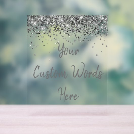 Aangepaste verjaardagsfeestje Personaliseer Uw Tek Acryl Bord (Neutraal)