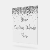 Aangepaste verjaardagsfeestje Personaliseer Uw Tek Acryl Bord (Hoek)