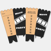Aangepaste Verjaardagsfeestje Snack Film Nacht Pop Bedankdoosjes (Ongevouwen)