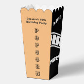 Aangepaste Verjaardagsfeestje Snack Film Nacht Pop Bedankdoosjes (Voorkant)