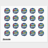 Aangepaste verjaardagsfeestje sticker voor kindere (Vel)