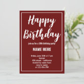 AANGEPASTE VERJAARDAGSFEESTJES KAART (Staand voorkant)