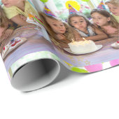 Aangepaste verjaardagsfoto cadeaupapier (Rol Hoek)